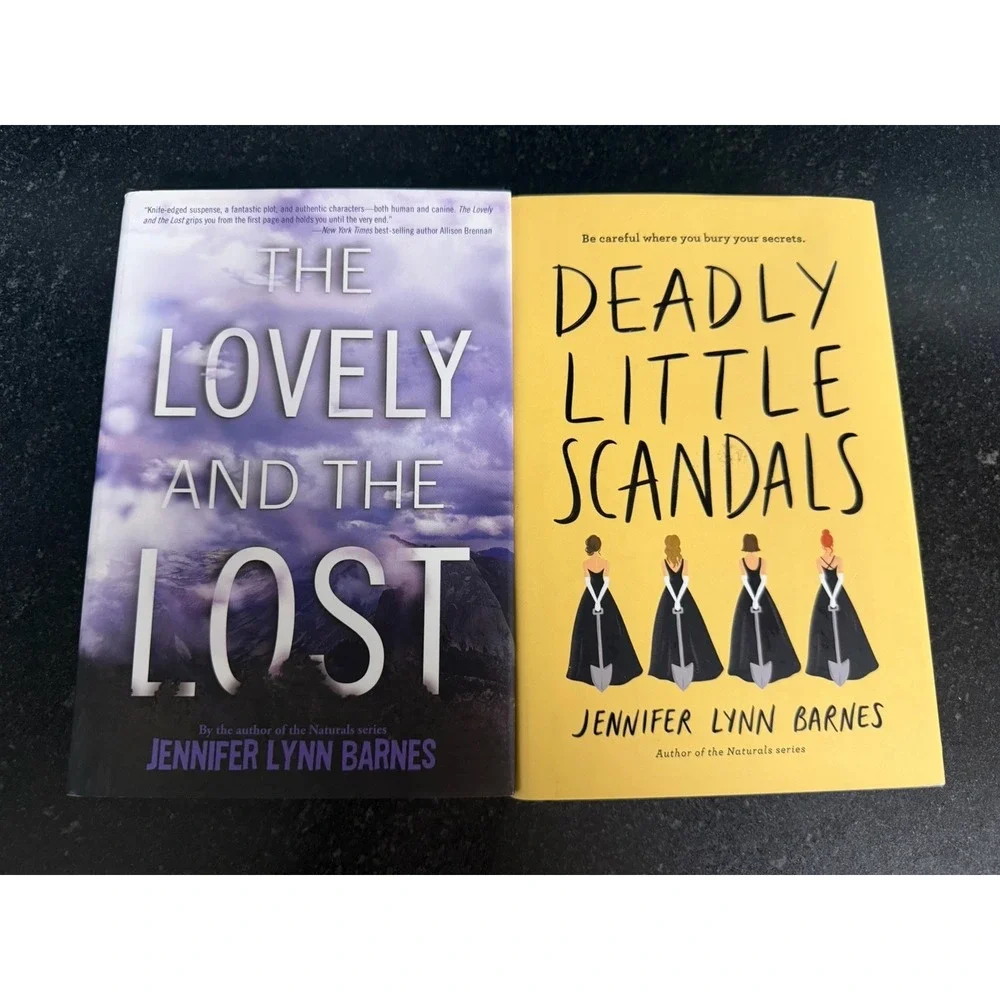 Jennifer Lynn Barnes 2 Book Lot 1st Edition HC The Lovely & Lost Deadly Scandals